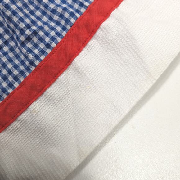 Vintage Dress Girls Size 18-24m Blue Gingham Embroidered School - Picture 4 of 5